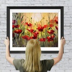 Mohnblumen in der Wildnis Diamond Painting