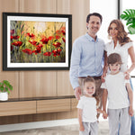 Mohnblumen in der Wildnis Diamond Painting