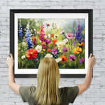 Mohnblumen in der Wildnis Diamond Painting