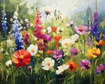 Mohnblumen in der Wildnis Diamond Painting