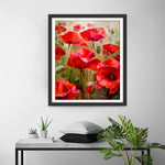 Mohnblumen und Knospen Diamond Painting