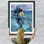 Motorrad am Meer Diamond Painting