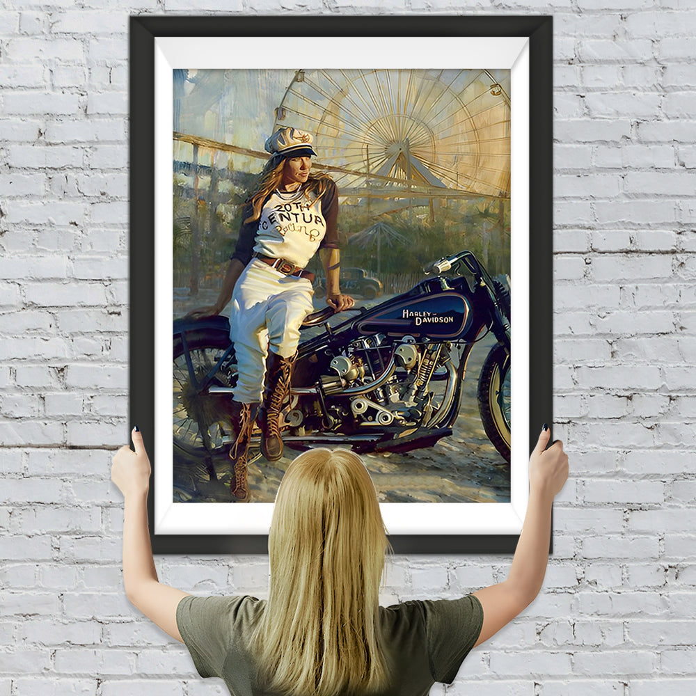 Motorrad Schönheit Diamond Painting