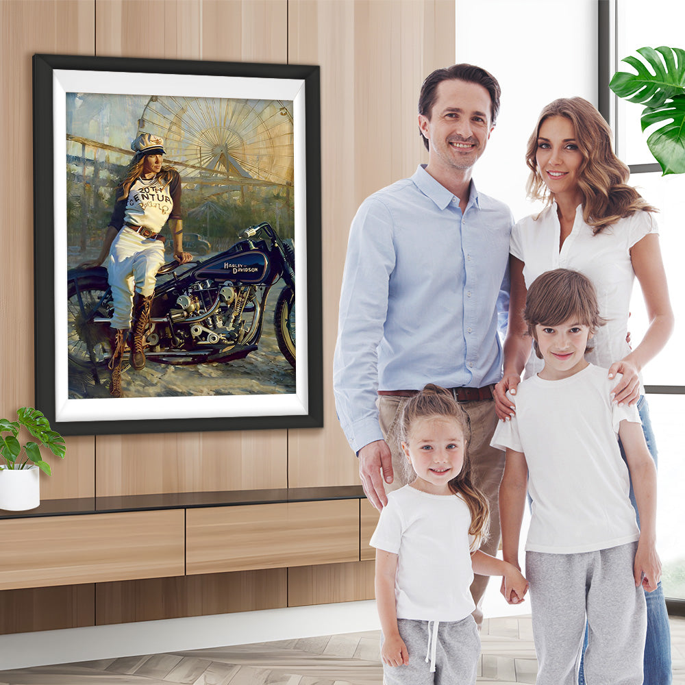 Motorrad Schönheit Diamond Painting