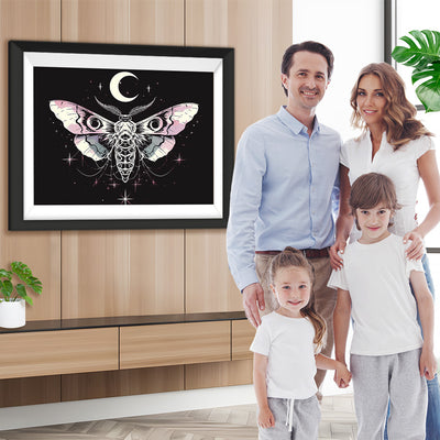 Motte und Mondsichel Diamond Painting