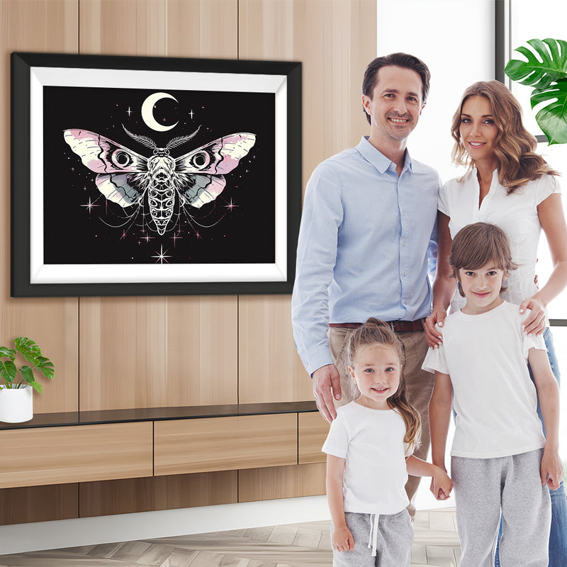 Motte und Mondsichel Diamond Painting