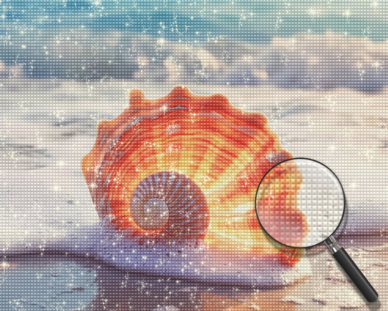 Muscheln am Strand Diamond Painting