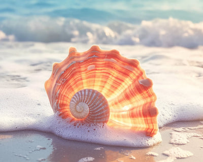 Muscheln am Strand Diamond Painting