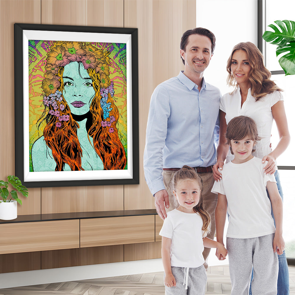 Muse mit einem Kranz Diamond Painting