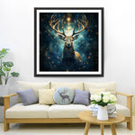 Mysteriöses Totem der Hirsche Diamond Painting