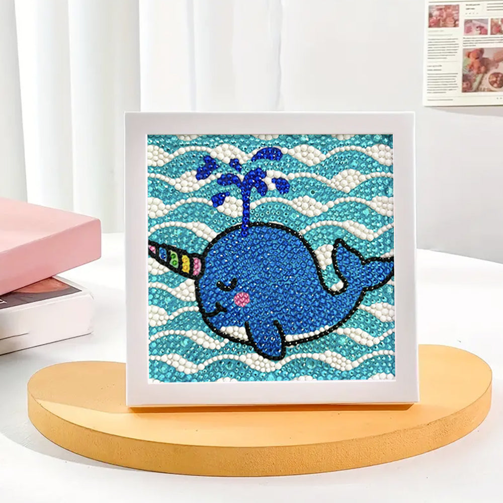 Narwal im Meer Mini-Kristallpünktchen Diamond Painting