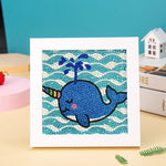 Narwal im Meer Mini-Kristallpünktchen Diamond Painting