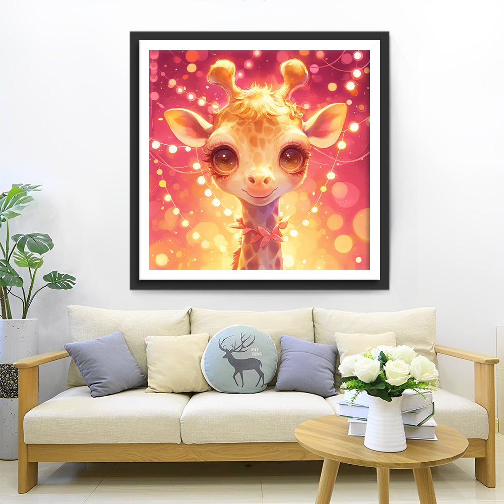 Niedliche Cartoon-Giraffe Diamond Painting