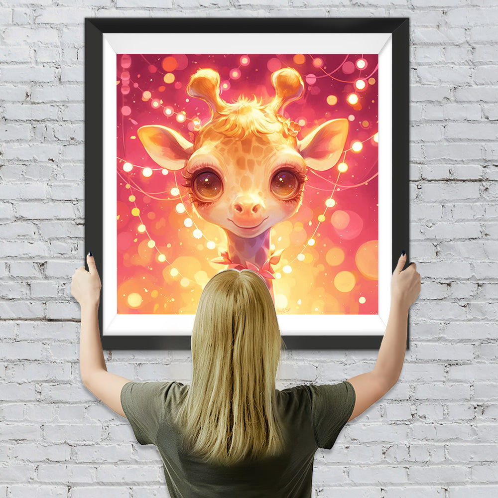 Niedliche Cartoon-Giraffe Diamond Painting