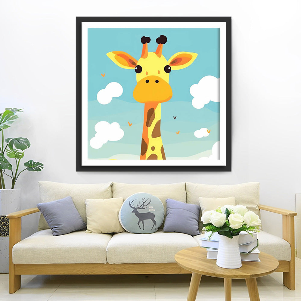 Niedliche Cartoon Giraffe Diamond Painting