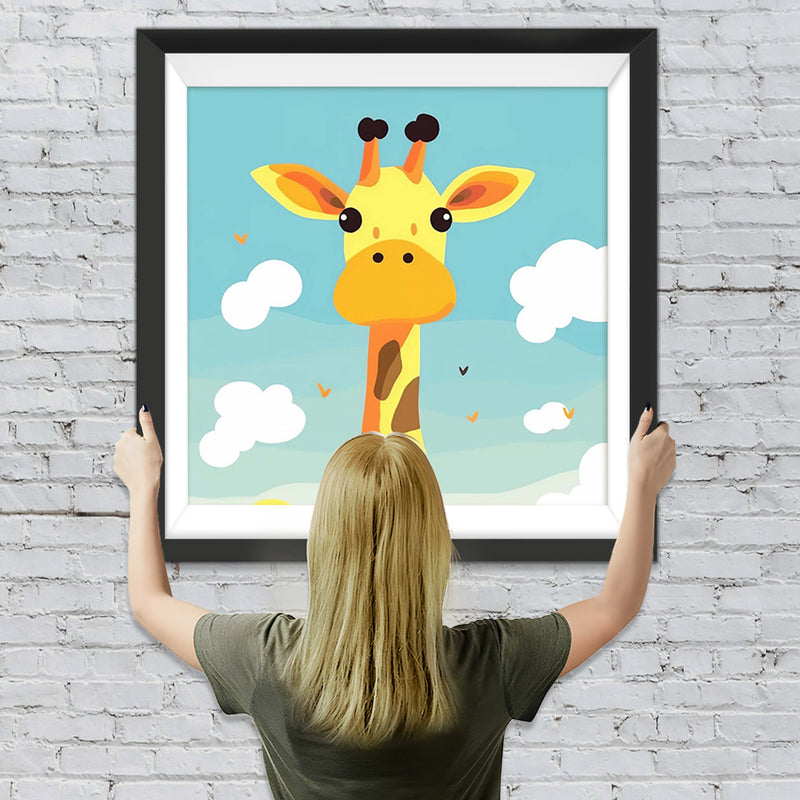 Niedliche Cartoon Giraffe Diamond Painting