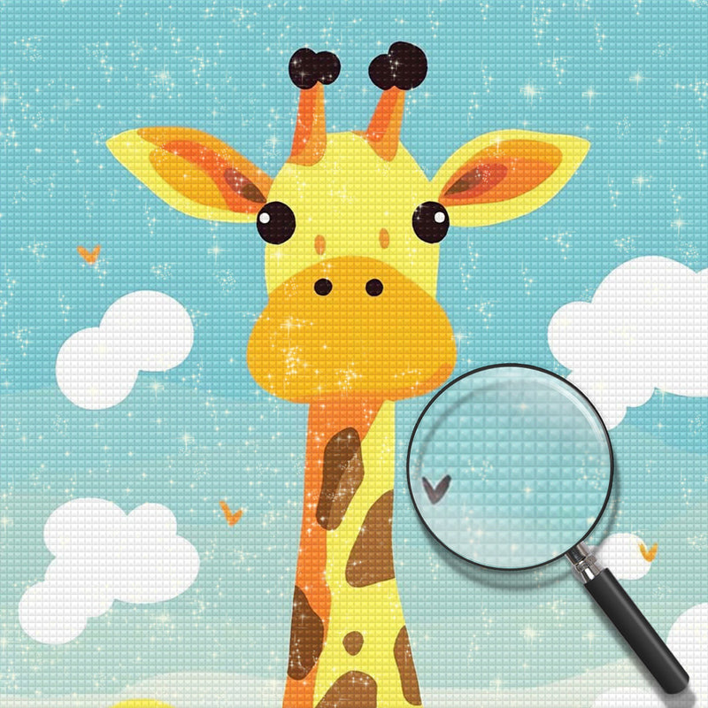 Niedliche Cartoon Giraffe Diamond Painting