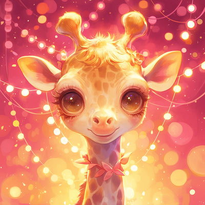 Niedliche Cartoon-Giraffe Diamond Painting