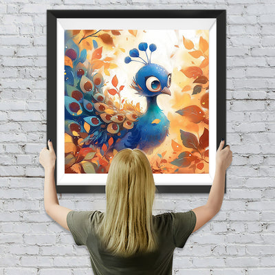 Niedlicher Baby-Pfau Diamond Painting