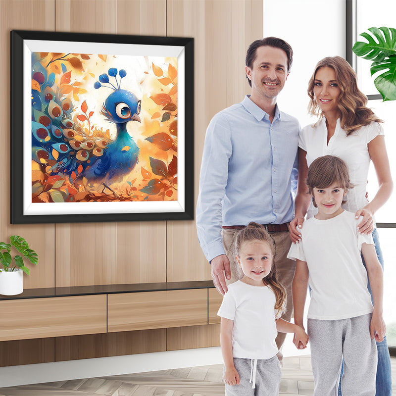 Niedlicher Baby-Pfau Diamond Painting