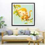 Niedlicher Cartoon Affe Diamond Painting