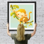 Niedlicher Cartoon Affe Diamond Painting