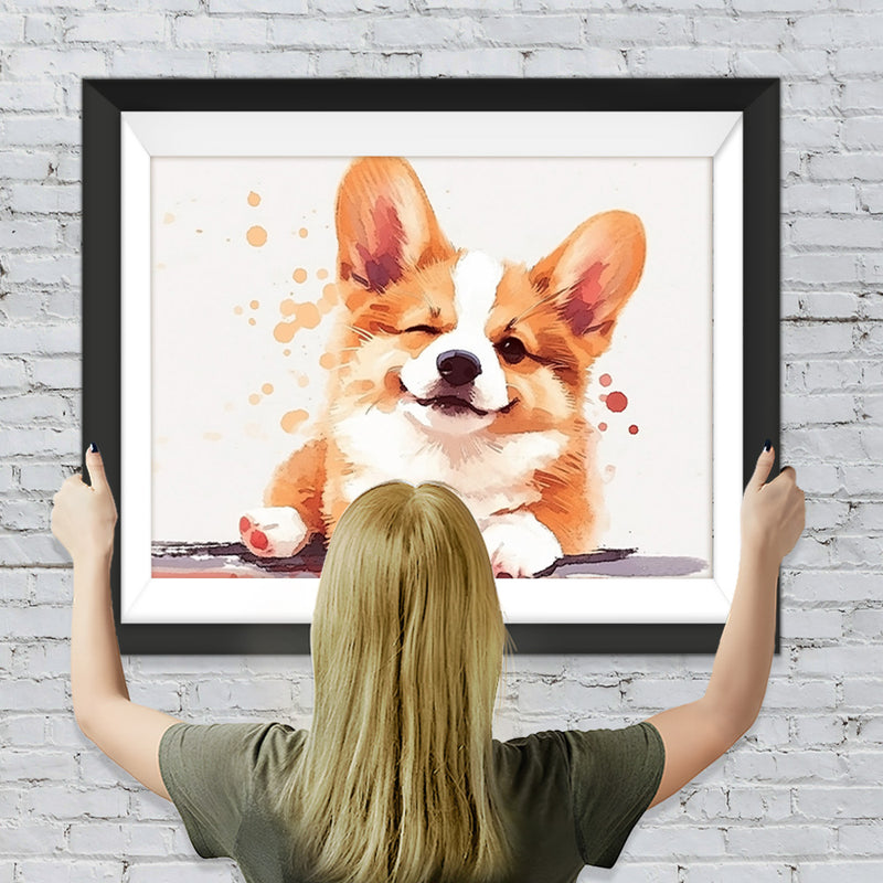 Niedlicher Corgi Diamond Painting