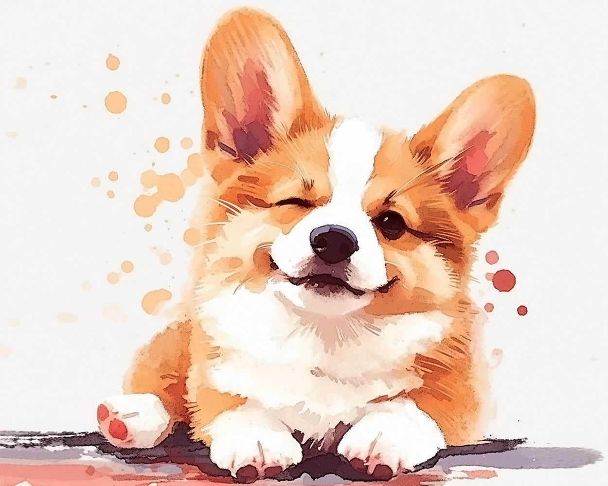 Niedlicher Corgi Diamond Painting