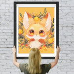 Niedlicher Goldener Fuchs Diamond Painting