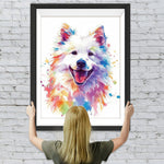 Niedliches Aquarell Samojede Diamond Painting