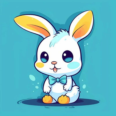 Niedliches Cartoon-Kaninchen Diamond Painting