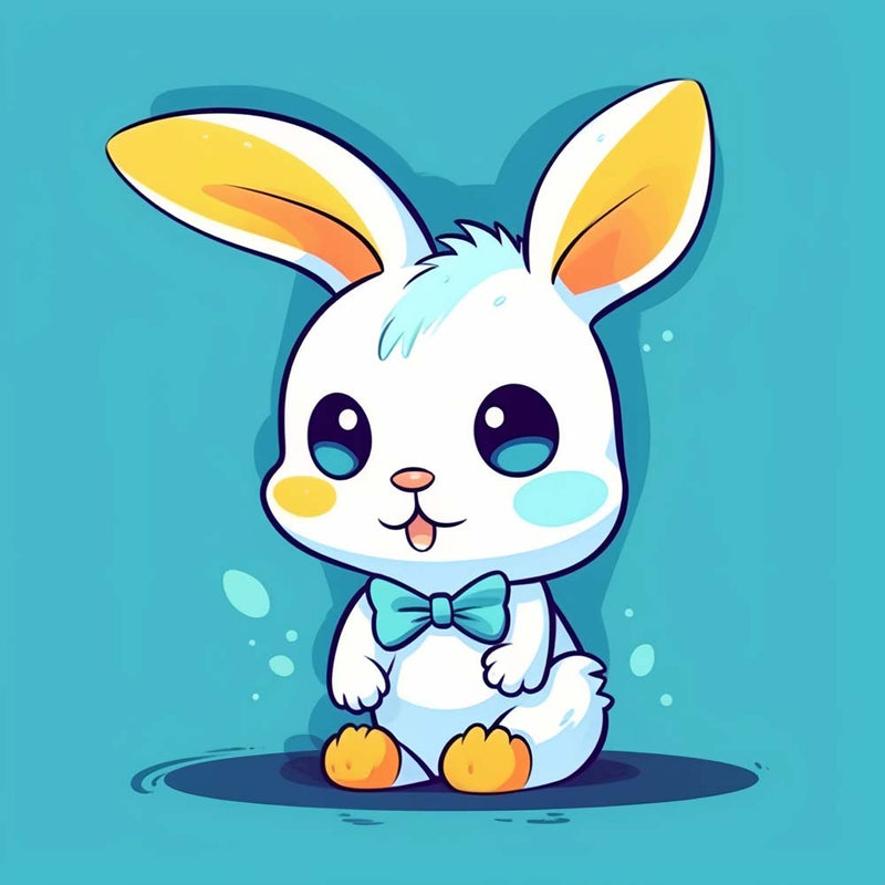 Niedliches Cartoon-Kaninchen Diamond Painting