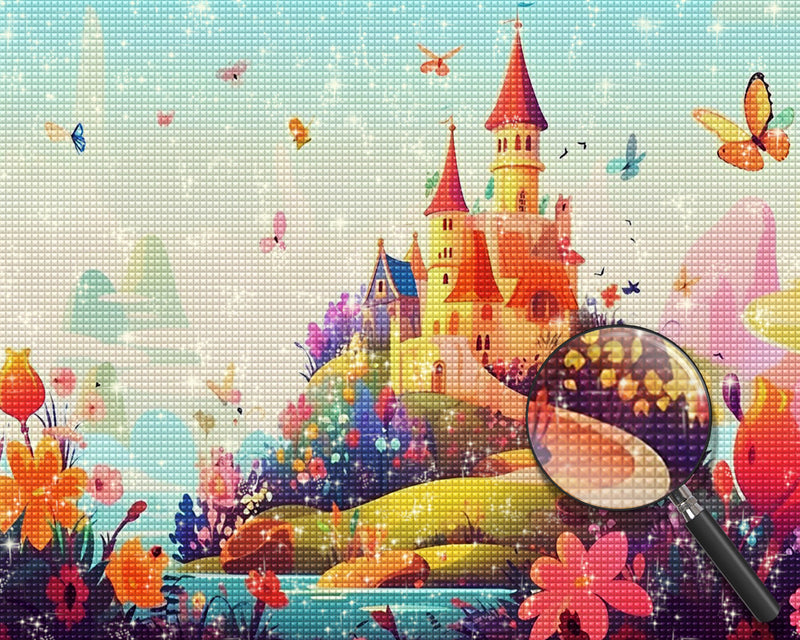 Niedliches Cartoon Schloss Diamond Painting