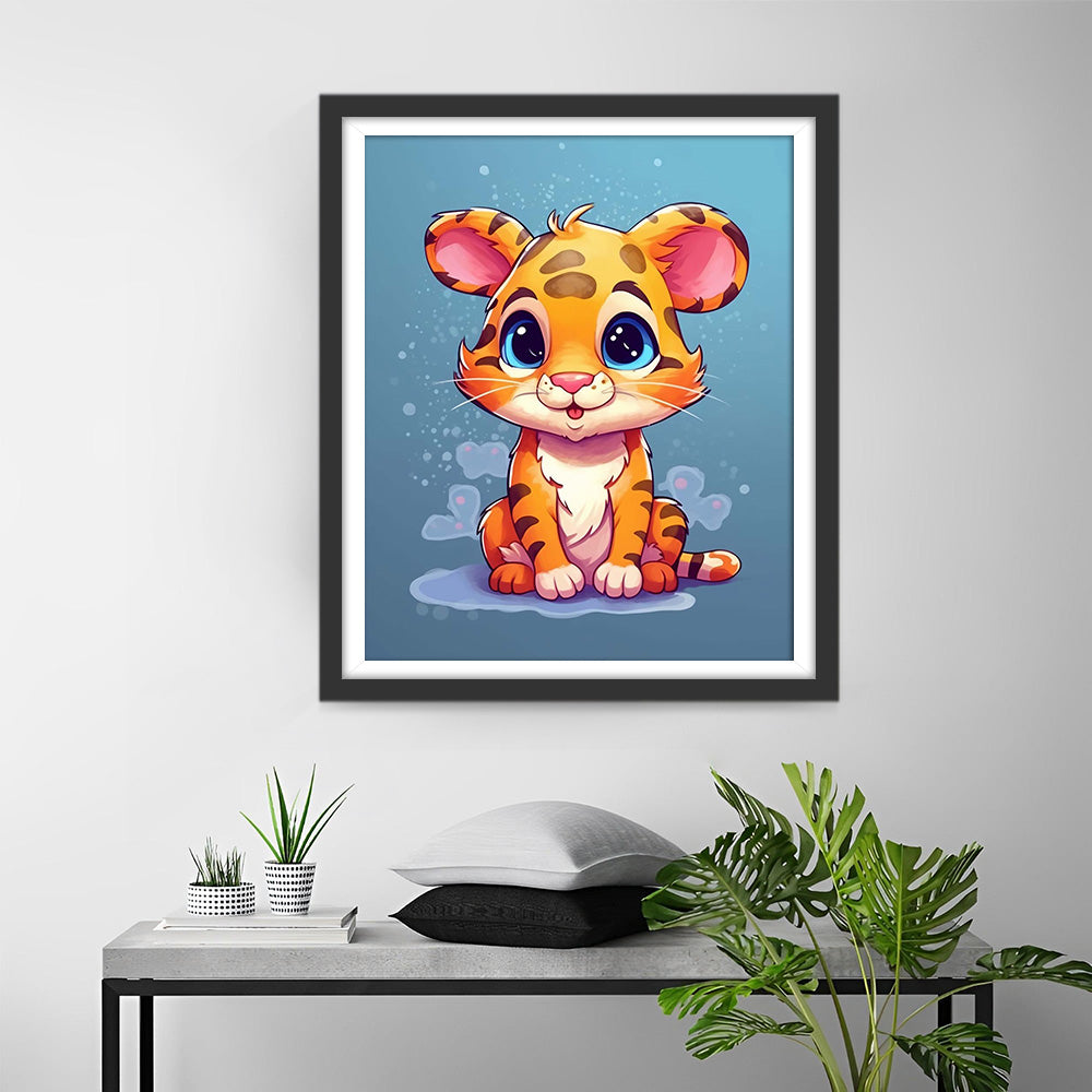 Niedliches Cartoon Tiger Baby Diamond Painting