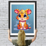 Niedliches Cartoon Tiger Baby Diamond Painting