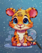 Niedliches Cartoon Tiger Baby Diamond Painting