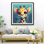 Niedliches Giraffenbaby Diamond Painting