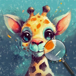 Niedliches Giraffenbaby Diamond Painting