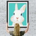 Niedliches weißes Kaninchen Diamond Painting