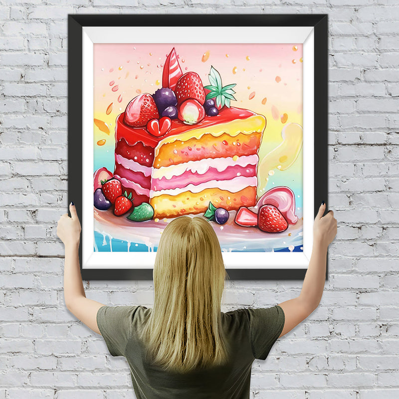 Obst-Schichtkuchen Diamond Painting