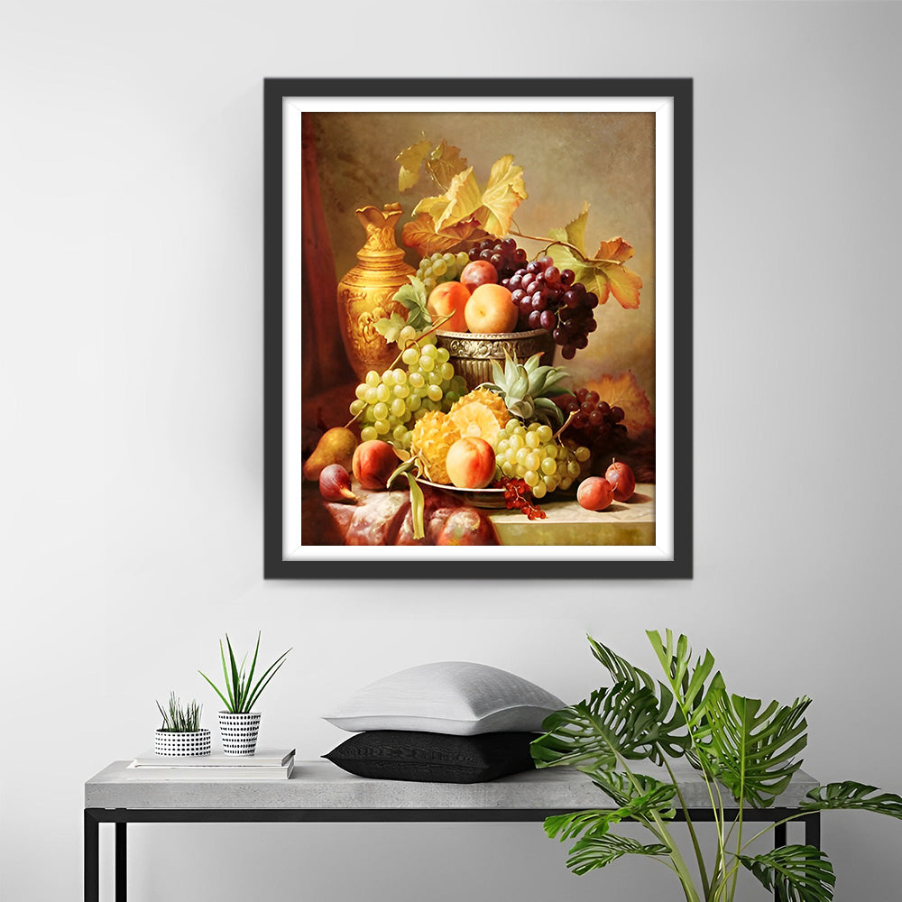 Obst und Metallbehälter Diamond Painting