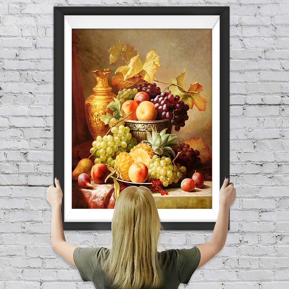 Obst und Metallbehälter Diamond Painting