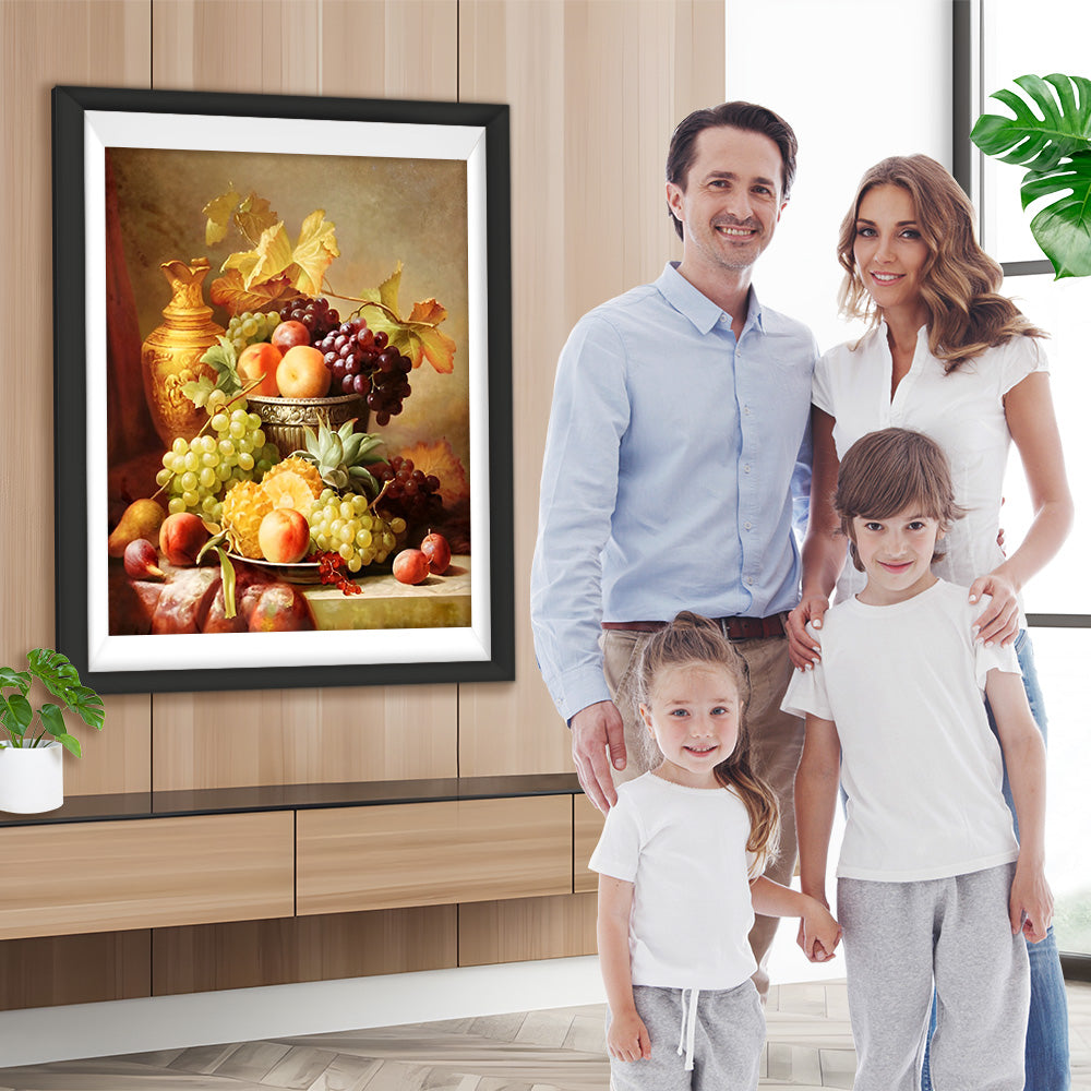 Obst und Metallbehälter Diamond Painting