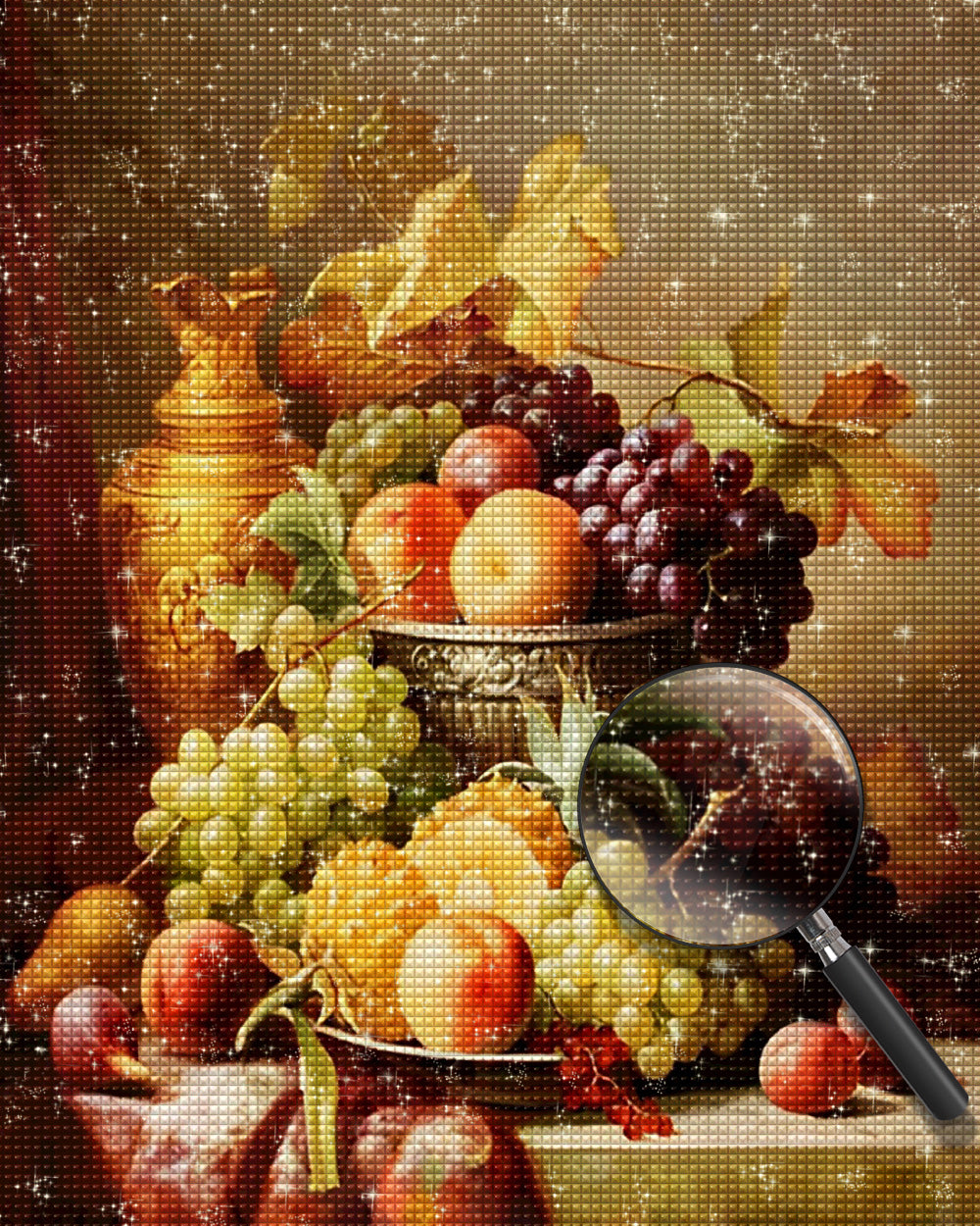 Obst und Metallbehälter Diamond Painting