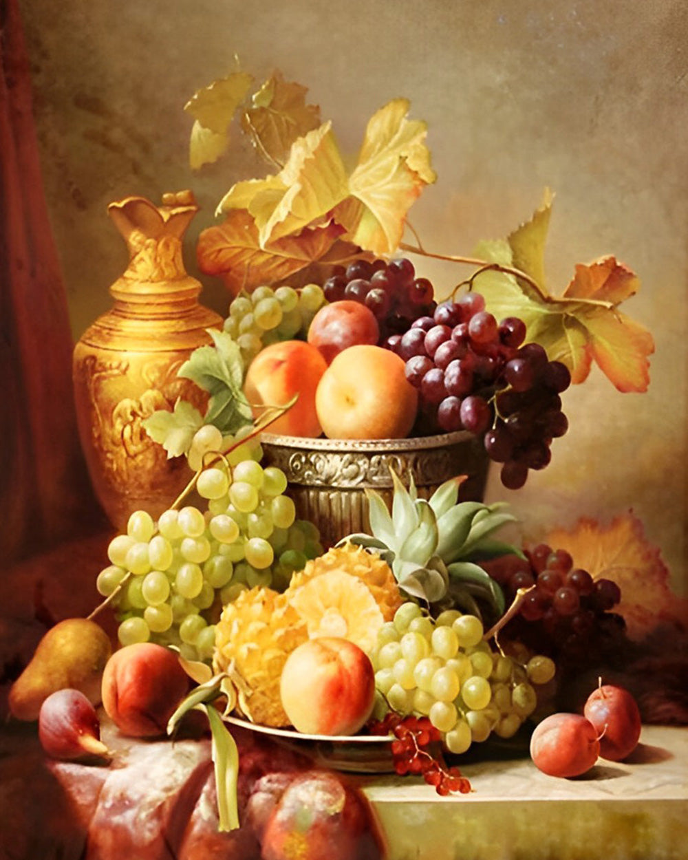 Obst und Metallbehälter Diamond Painting