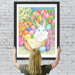 Ostereier Kaninchen Blumen Diamond Painting