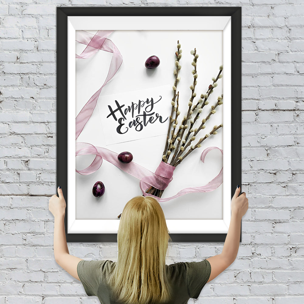 Ostereier und Äste Diamond Painting