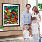 Ostereier und Hahn Diamond Painting