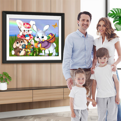 Ostereier und Osterhasen Diamond Painting