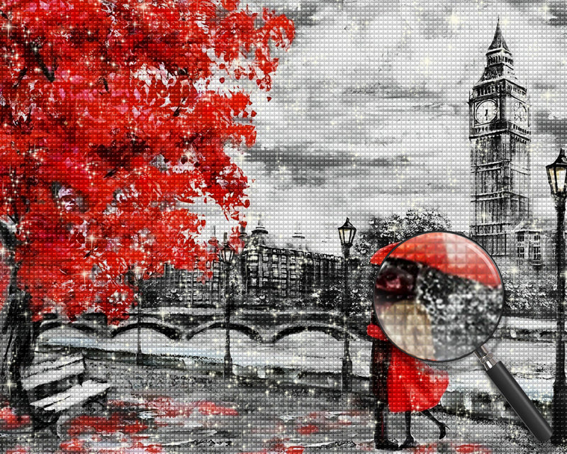 Paar in der Stadt Diamond Painting
